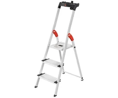 Hailo L80 ComfortLine buitinės kopėčios / aliuminio / 3 pakopų