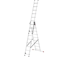 Hailo ProfiStep Combi ladder / aliuminio / 3x12 steps