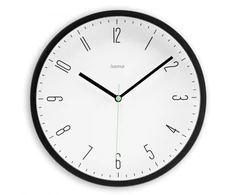 Hama Laikrodis ścienny Capri 25 cm Juodas