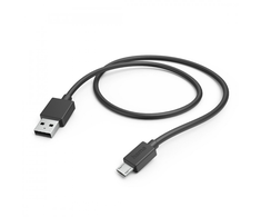 Hama Cables įkrovimo duomenų mikro UBS 1m Juodas