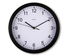 Hama Laikrodis ścienny Elba 25cm Juodas