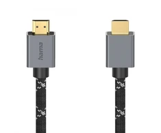 Hama HDMI 2.1 8K 2m, Ultra High Speed, juoda-pilka