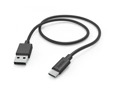 Kabelis Hama USB A 3.1 - USB C, 1m, juodas