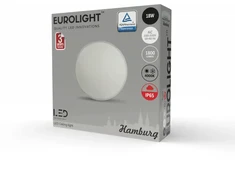 Sieninis šviestuvas Hamburg LED šviestuvas 18W 4000K IP65 Eurolight
