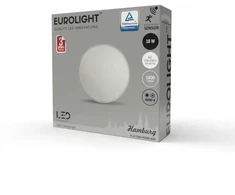 Sieninis šviestuvas Hamburg LED šviestuvas 18W 4000K IP65 su judesio davikliu Eurolight