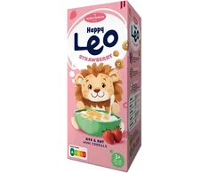 Happy Leo rudzu un auzu pārslas ar zemenēm, 150g