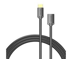 Vention HDMI-A kištukas su HDMI-A moterimi 4K HD PVC kabelis 2 m ventiliacijos AHCBH (juodas)