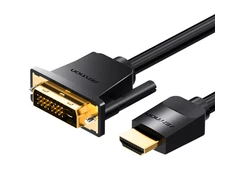 Vention HDMI į DVI kabelis 2 m ventiliacija ABFBH (juodas)