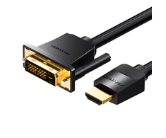 Vention HDMI į DVI kabelis 5 m ventiliacija ABFBJ (juodas)
