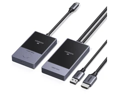 HDMI siųstuvas Ugreen CM737 belaidis siųstuvas ir imtuvas – juodos ir sidabrinės spalvos