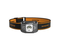 Galvos žibintas Superfire HL75-X, 220lm, USB