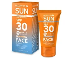 Helenvita Sun UVA &amp; UVB Protection Before Sun Exposure Kreminis For Face SPF 30, 50 ml