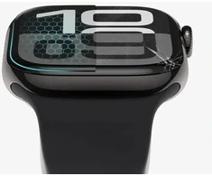HIBRIDINIS STIKLAS „TECH-PROTECT GLASS FLEX+“, 2 vnt. HUAWEI WATCH 5 (46 MM), Juodas