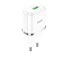 Phone charger Hoco USB A QC3.0 3A 18W N3 baltas