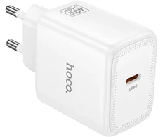 Telefono GaN įkroviklis Hoco USB C PD AVS 40W max 60W N83 baltas