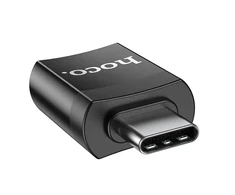 Adapteris Hoco UA17 Type-C to USB-A juodas