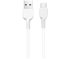 „Hoco X20“ duomenų perdavimo ir įkrovimo laidas | USB-A į USB-C | 12 W | 2 m | baltas