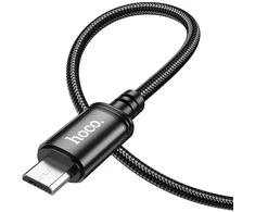 Cable USB A to Micro USB Hoco 2,4A 2 m X89 juodas