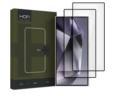 Juodas apsauginis grūdintas stiklas Samsung Galaxy S25 Ultra telefonui „Hofi Glass Pro+ 2 vnt.”