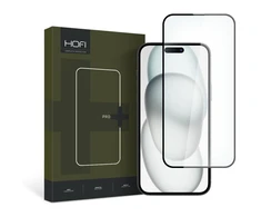 Apsauginis stiklas Apple iPhone 15 Hofi Glass Pro+ juodos spalvos
