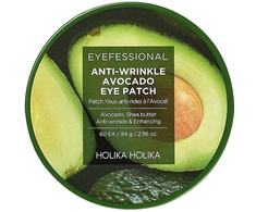 Holika Eyefessional raukšles slopinantys avokado paakių pleistrai su hidrogelio paakių pleistrais ir avokado ekstraktu, 60 vnt.