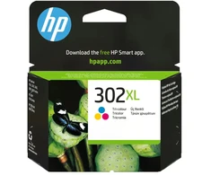 HP 302XL didelio našumo trispalvė originali rašalo kasetė