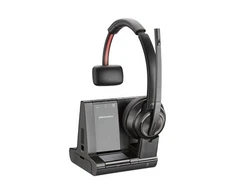HP Poly Savi 8210, Belaidės, 20–20 000 Hz, Biuro / skambučių centro ausinės, Juodos