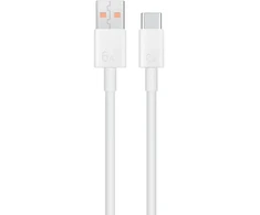Originalus HUAWEI kabelis USB A iki C tipo 6A 66W LX04072043 1 m baltas urmu