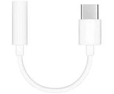 Originalus HUAWEI adapteris AUX Type C (vyriškas) prie lizdo 3,5 mm (moteris) CM20 baltas masinis