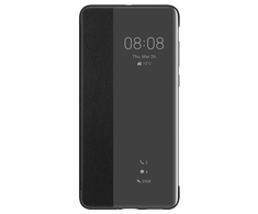 Dėklas Smart View Flip dangtelis, skirtas Huawei P40 (Juodas)
