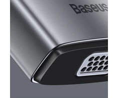 Šakotuvas 11in1 Baseus Metal Gleam Series USB-C į 3x USB 3.0 + 2x HDMI + USB-C PD + Ethernet RJ45 + Micro SD/SD + VGA + AUX