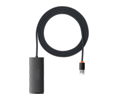 USB 3.0 šakotuvas - 4 prievadai - juodas - 2m - Baseus WKQX030201