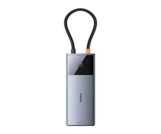 Hub 6in1 Baseus Metal Gleam 2 Series USB-C – 2xUSB 3.0 +USB-C + HDMI + USB-C PD + Ethernet RJ45