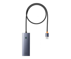 Hub Baseus UltraJoy Series Lite 4-Port 50cm (USB į USB3.0*4+Type-C5V) (pilka)