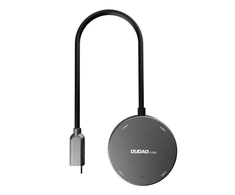Hub Dudao A15B 4w1, USB 3.0 + 3x USB 2.0 į USB-C (pilka)