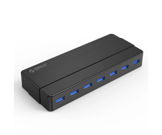 Hub Orico H7928-U3-V1 7x USB-A 3.0 - juodos spalvos