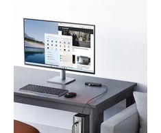 HUB Ugreen CM219 35574 with 4 USB-A 3.0 jungtys and USB-A 3.0 kabelis 1m - juodos spalvos