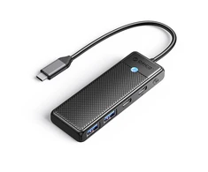 Hub USB-C Orico PAPW2AC-C3 docking station 2x USB-A 3.0 + 2x USB-C 3.0 – juodos spalvos