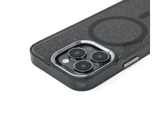Hurtel Glitter Dėklas MagSafe Compatible skirtas Apple iPhone 17 Pro Max – juodos spalvos