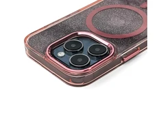 Hurtel Glitter Dėklas MagSafe Compatible skirtas Apple iPhone 17 Pro Max – rožinės spalvos