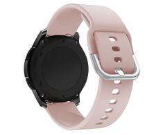 Hurtel Uniwersalny silikonowy dirželis do smartwatcha Silicone Strap TYS plot. 22mm rožinis