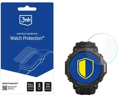 3Mk apsauginis hibridinis stiklas išmaniojo laikrodžio ekranui. 3mk apsauginis „FlexibleGlass“ skirtas „Amazfit T-Rex 3 Pro 44mm“.