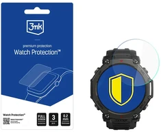 3Mk apsauginis hibridinis stiklas išmaniojo laikrodžio ekranui. 3mk apsauginis „FlexibleGlass“ skirtas „Amazfit T-Rex 3 Pro 48mm“.