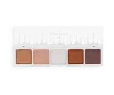I Heart Revolution Mini Chocolate Eyeshadow Palette Baltas Vanilla Kreminis 5 Shades 5.5 g