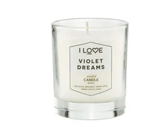 I Love Signature Collection Bergamot Žalias Apple Parma Violets Rose Scented Candle, 160 g