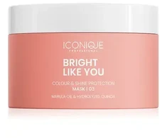 ICONIQUE Professional BRIGHT LIKE YOU Atkuriamoji ir apsauginė kaukė dažytiems plaukams