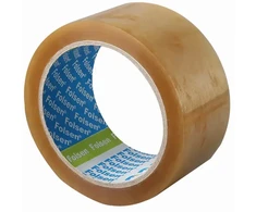 Pakavimo juosta FOLSEN, 48 mm x 66 m, skaidri, Solventlvent