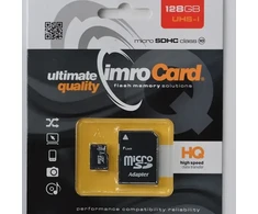Imro atminties kortelė 128GB Micro SDXC kl. 10 UHS-3 + adapteris