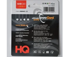 Imro atminties kortelė 128GB Micro SDXC kl. 10 UHS-3 + adapteris