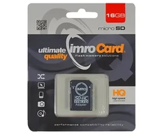 Imro atminties kortelė 16GB Micro SDHC kl. 6+ adapteris